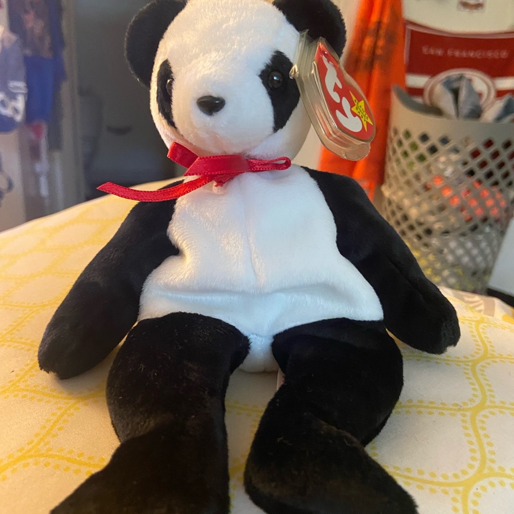 NWT 1997 rare Fortune beanie baby w/ error